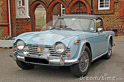 Triumph TR4 classic car Stock Photo