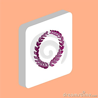 Triumph Wreath Simple vector icon. Illustration symbol design template for web mobile UI element. Perfect color isometric Stock Photo