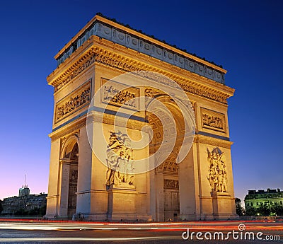 The Triumphal Arch. Stock Photo