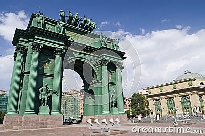 Triumphal Arch Stock Photo