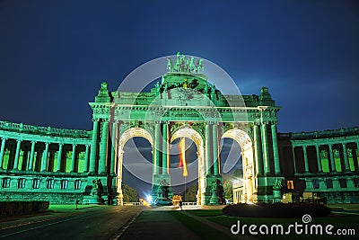 Triumphal Arch in Brussels Stock Photo