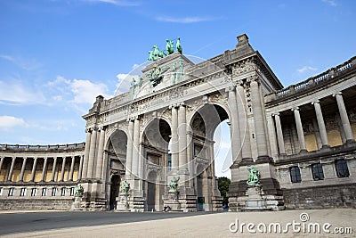 Triumphal arch Brussels Stock Photo