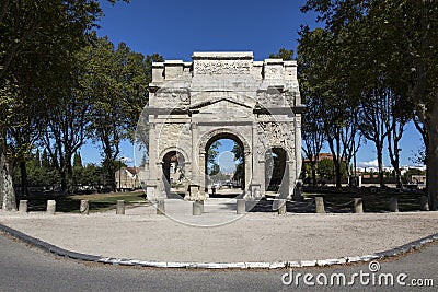 Triumphal Arch of Orange - Orange - France Stock Photo