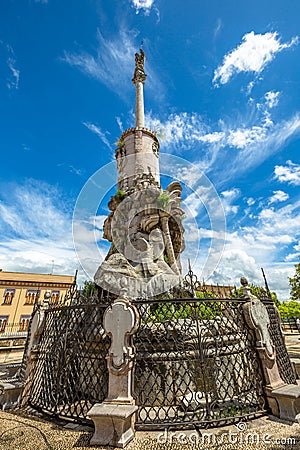Triunfo de San Rafael monument Stock Photo