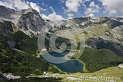 Trnovacko Lake, Maglic Mountains Stock Photo