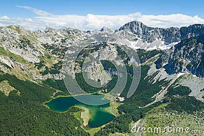 Trnovacko lake in Piva nature park, Montenegro Stock Photo