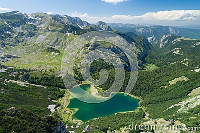 Trnovacko lake in Piva nature park, Montenegro Stock Photo
