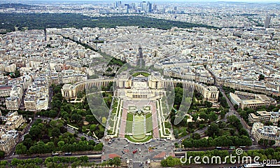 TrocadÃ©ro and the Palais de Chaill Stock Photo