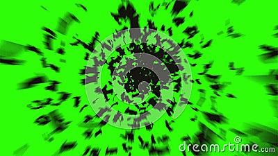 Troep van knuppels Troep van vogels mystiek Halloween-concept Groene het schermlengte vector illustratie Troep van knuppels Troep van vogels mystiek Halloween-concept Groene het schermlengte vector illustratie