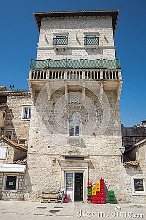 Trogir city, Croatia Editorial Stock Photo