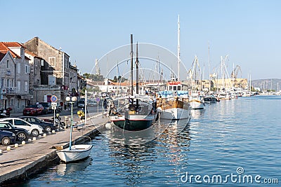 Trogir, Dalmatian coast, Split region, Croatia Editorial Stock Photo