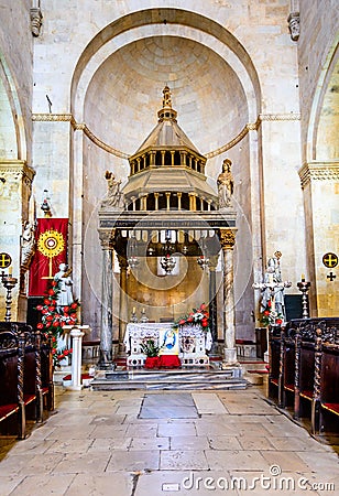 Trogir, Split, Dalmatia region of Croatia Editorial Stock Photo