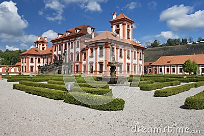 Troja castle Stock Photo