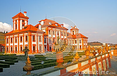 Troja palace in Prague Stock Photo