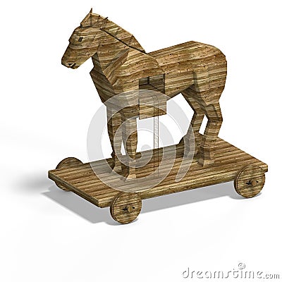 Trojan Horse Stock Photo