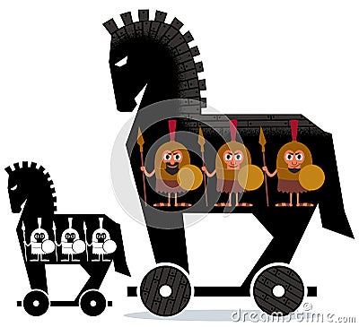 Trojan Horse Vector Illustration