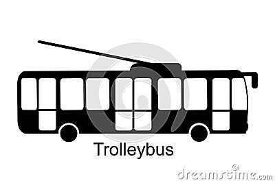 Trolleybus icon vector Vector Illustration