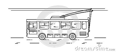 Trolleybus vector illustration Vector Illustration