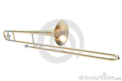 Trombone Cartoon Illustration