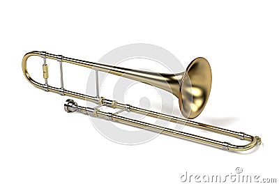 Trombone musical instrument Stock Photo