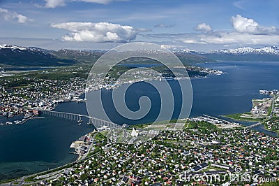 Tromso city Stock Photo