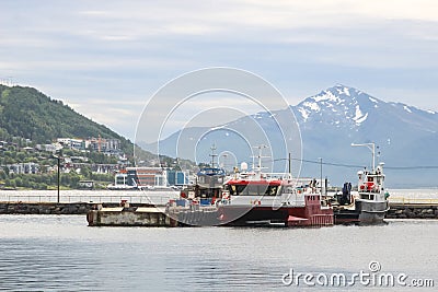 Tromso city in Norway Editorial Stock Photo