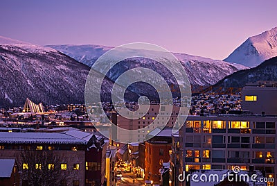 Tromso Cityscape Stock Photo