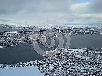 Tromso cityscape Stock Photo