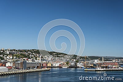 Tromso port Editorial Stock Photo