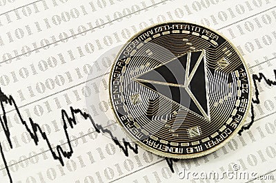 Tron is a modern way of exchange and this crypto currency is Editorial Stock Photo