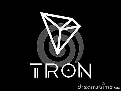 Tron TRX cryptocurrency Stock Photo