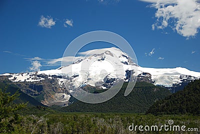 Tronador mountain in south Argentina Stock Photo