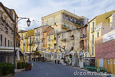 Street in Tropea, Italy Editorial Stock Photo