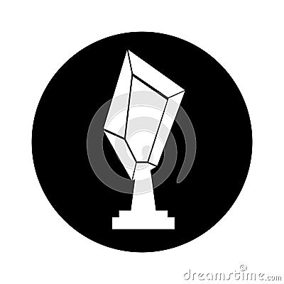 Trophy award isolated icon Vector Illustration