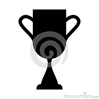 Trophy cup isolated icon Vector Illustration