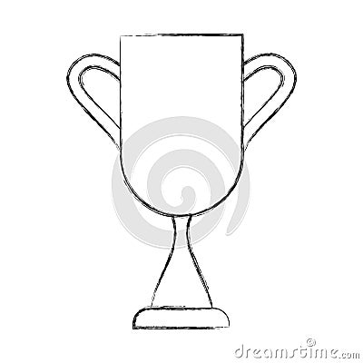 Trophy cup isolated icon Vector Illustration