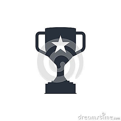 Trophy icon. award symbol. simple flat vector illustration Vector Illustration