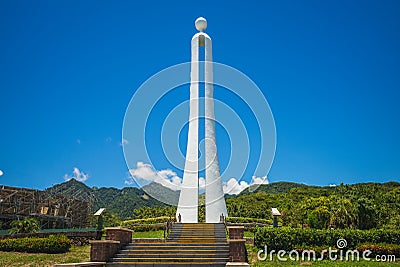 The Tropic of Cancer Marker at Hualien, Taiwan Editorial Stock Photo