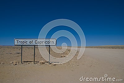 Tropic of Capricorn Stock Photo