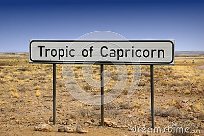 Tropic of Capricorn Stock Photo