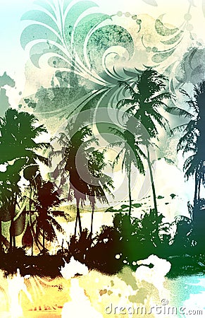 Tropic paradise Stock Photo