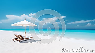 Tropic summer vacation scene. Stock Photo