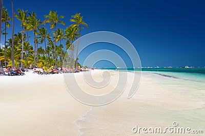 Tropical beach Bavaro Editorial Stock Photo