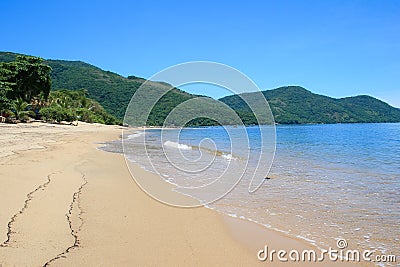 Tropical beach at Ilha Grande, Rio de Janeiro Stock Photo