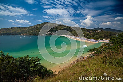 Tropical beach of Nai Harn Stock Photo