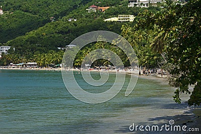 Tropical beach scenery Stock Photo