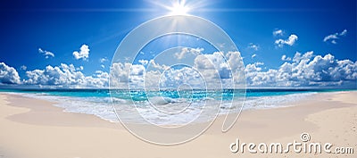 Tropical beach and sea Stock Photo