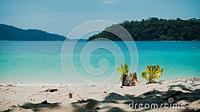 Tropical beach in Tarutao Nationalpark, Thailand Stock Photo