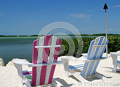 Tropical Chairs Stock Photo