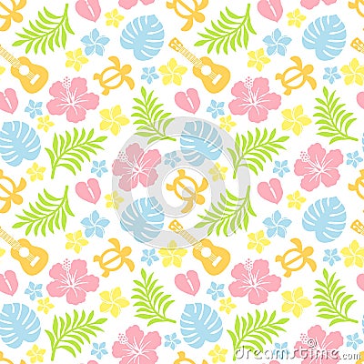 Tropical colorful pattern Vector Illustration